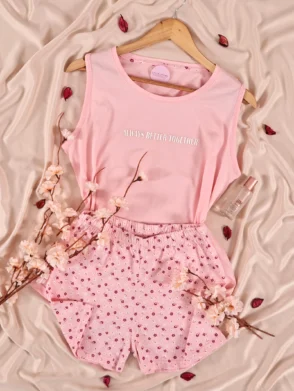 Pyjama Short Always Together Rose 100% coton - L (40)