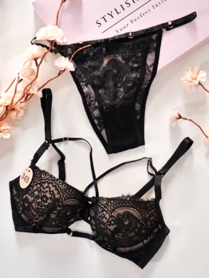 Ensemble Dentelle Noire Prestige