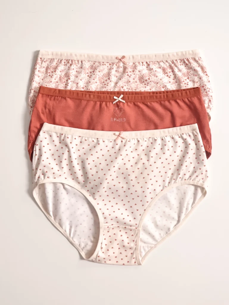 Pack 3 culottes 100% Coton taille haute