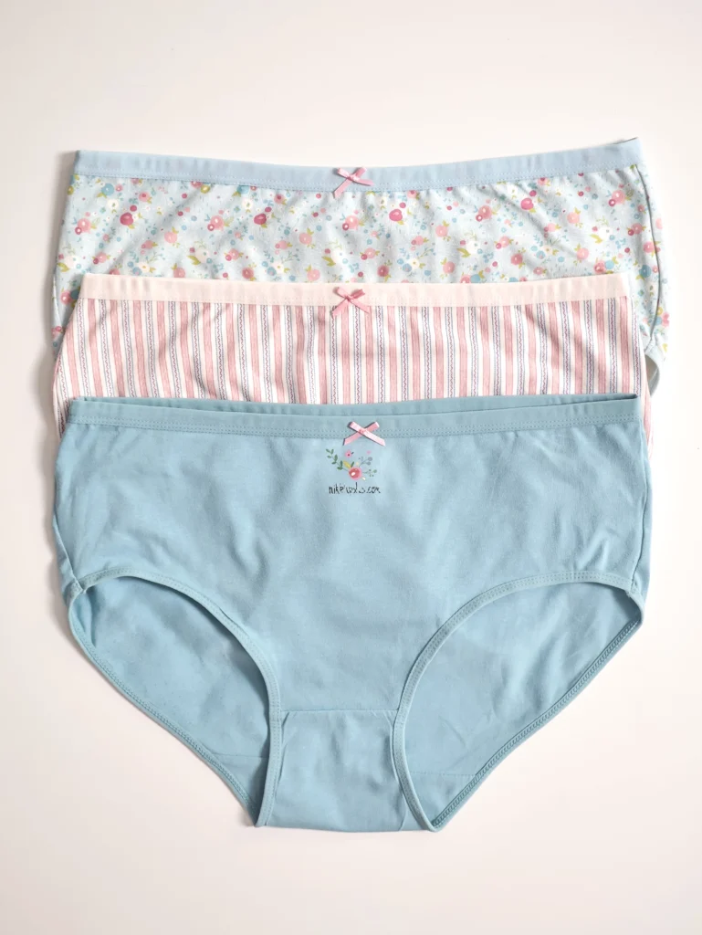 Pack 3 culottes 100% coton taille haute