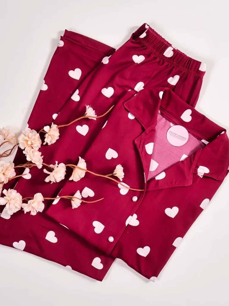 Pyjama Nuit Passion 100% Coton demi manche