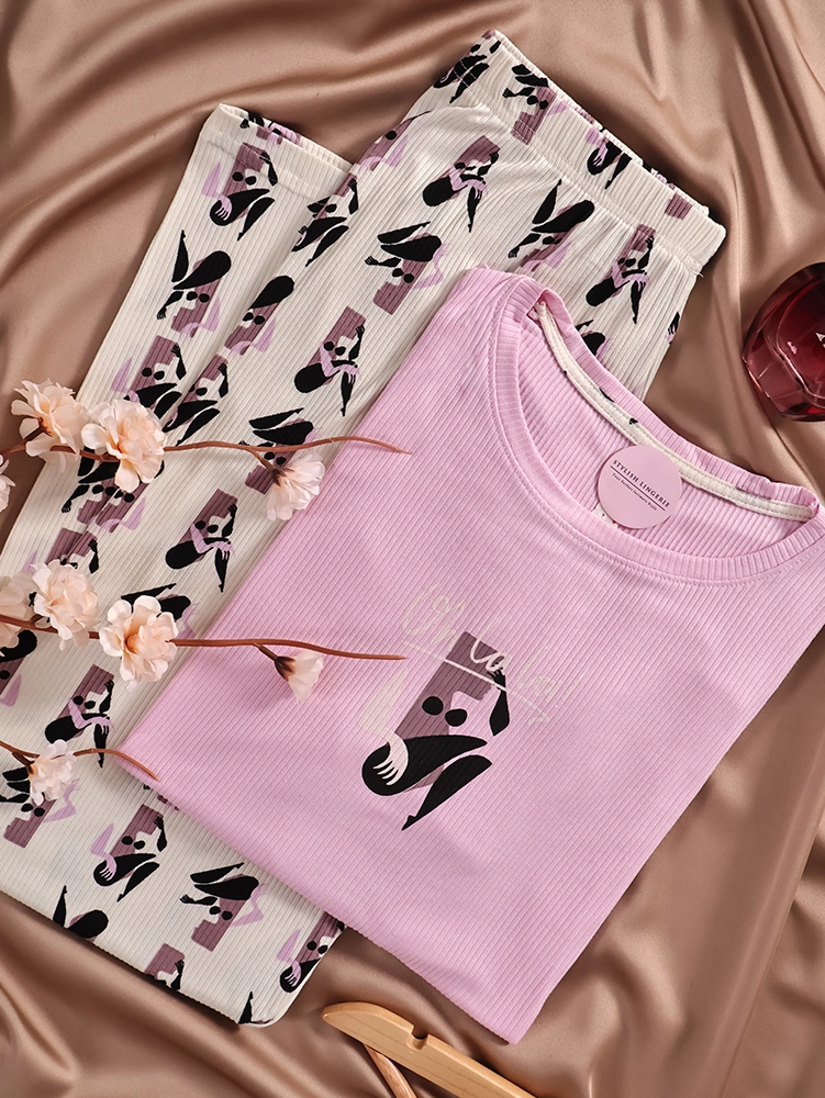 Pyjama Oslo Bella Rose demi manche