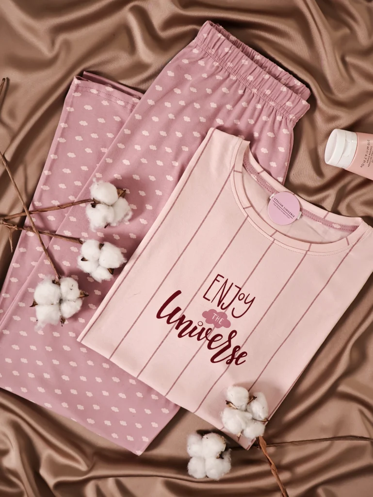Pyjama Enjoy the Universe 100% Coton Demi Manche