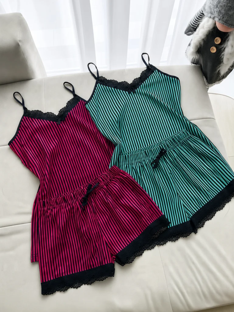 Pack Duo Rayé – 100% Coton