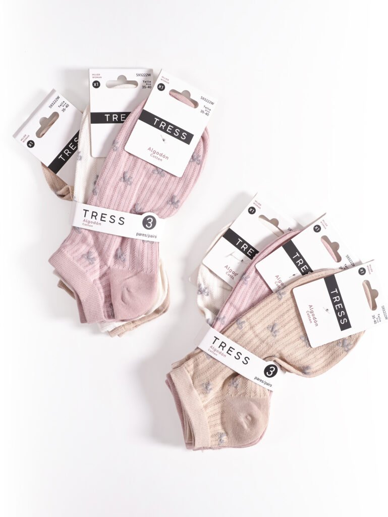 Pack 3 Chaussettes Brodées 100% Coton Premium