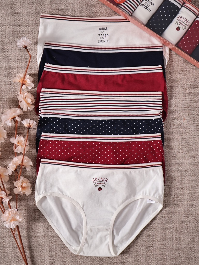 Pack 7 Culottes Taille Haute 100% coton
