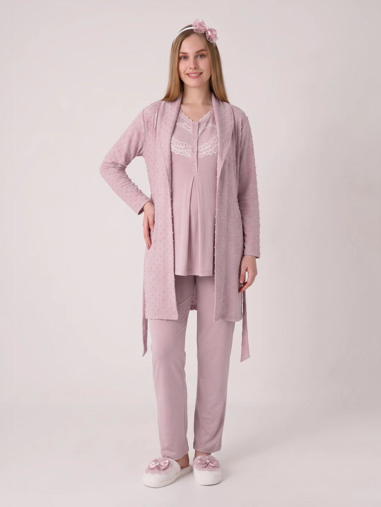 Ensemble 3 pièces Rosalie Maternité 100% Coton Premium