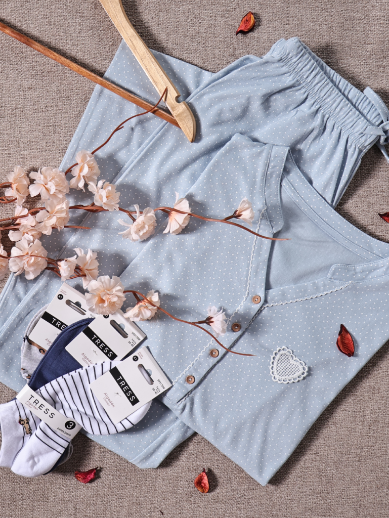 Pyjama Bleuette Coeur Manche Longue