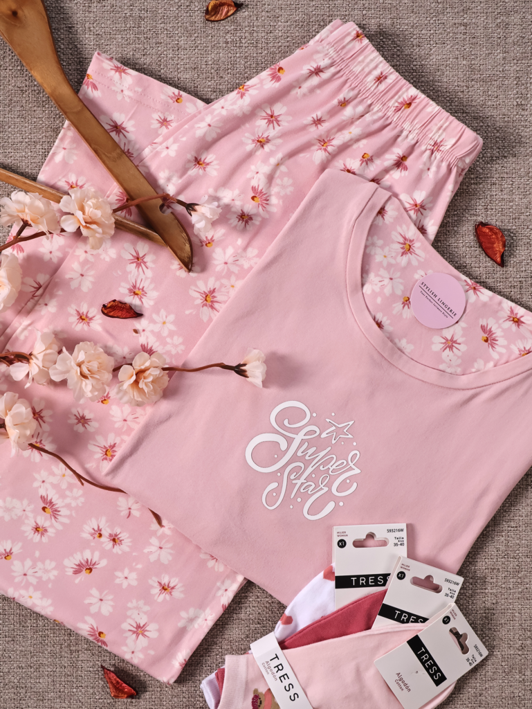 Pyjama Pink Blossom manche Longue super doux