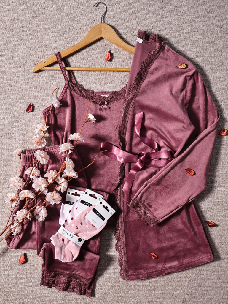 Pyjama 3 Pièces Velour Ultra Doux