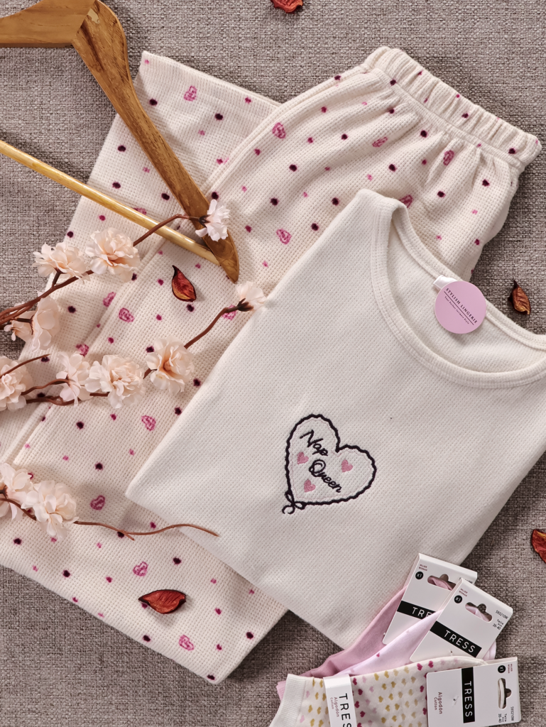 Pyjama Nope Queen Manche Longue Waffle Molletonné