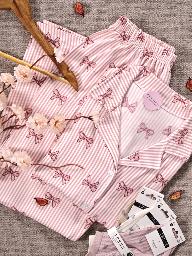 Pyjama Pink Butterfly Manche Longue Molletonné Super Doux