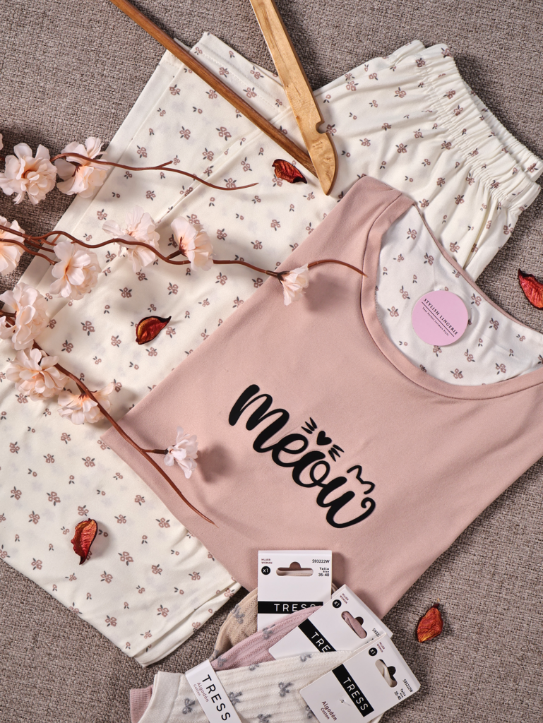 Pyjama Meow Blush Manche longue